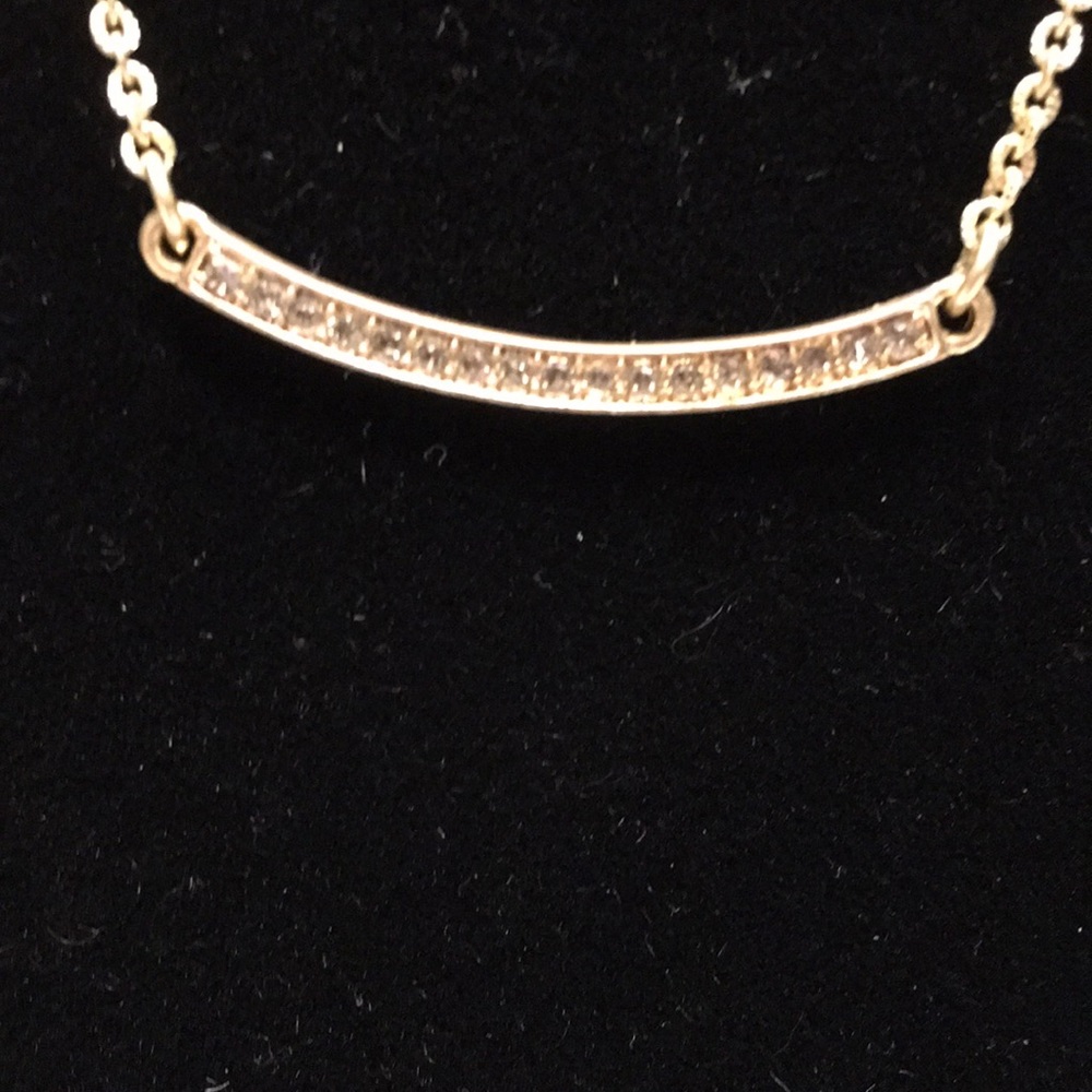 3/$30 NWOT gold bar necklace from Lia Sophia - Picture 2 of 3